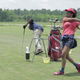Tameka Norris playing golf